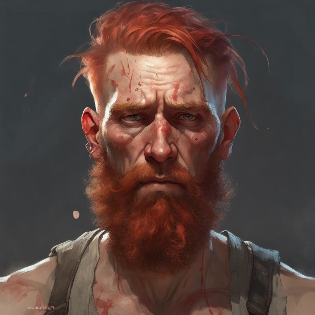 Tired Reverend Portrait by Rutkowski and Artgerm