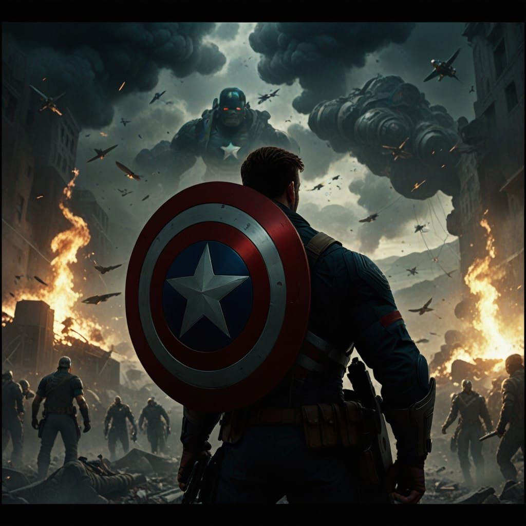Captain America Faces Overwhelming Odds in Epic Digital Pain...