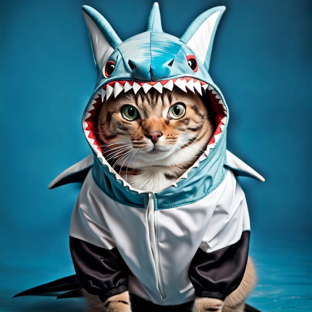 Kat in a shark