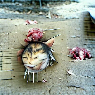 Decapitated Cat Image