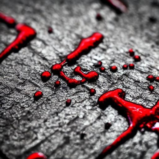 Hyperrealistic Blood Study in High Resolution