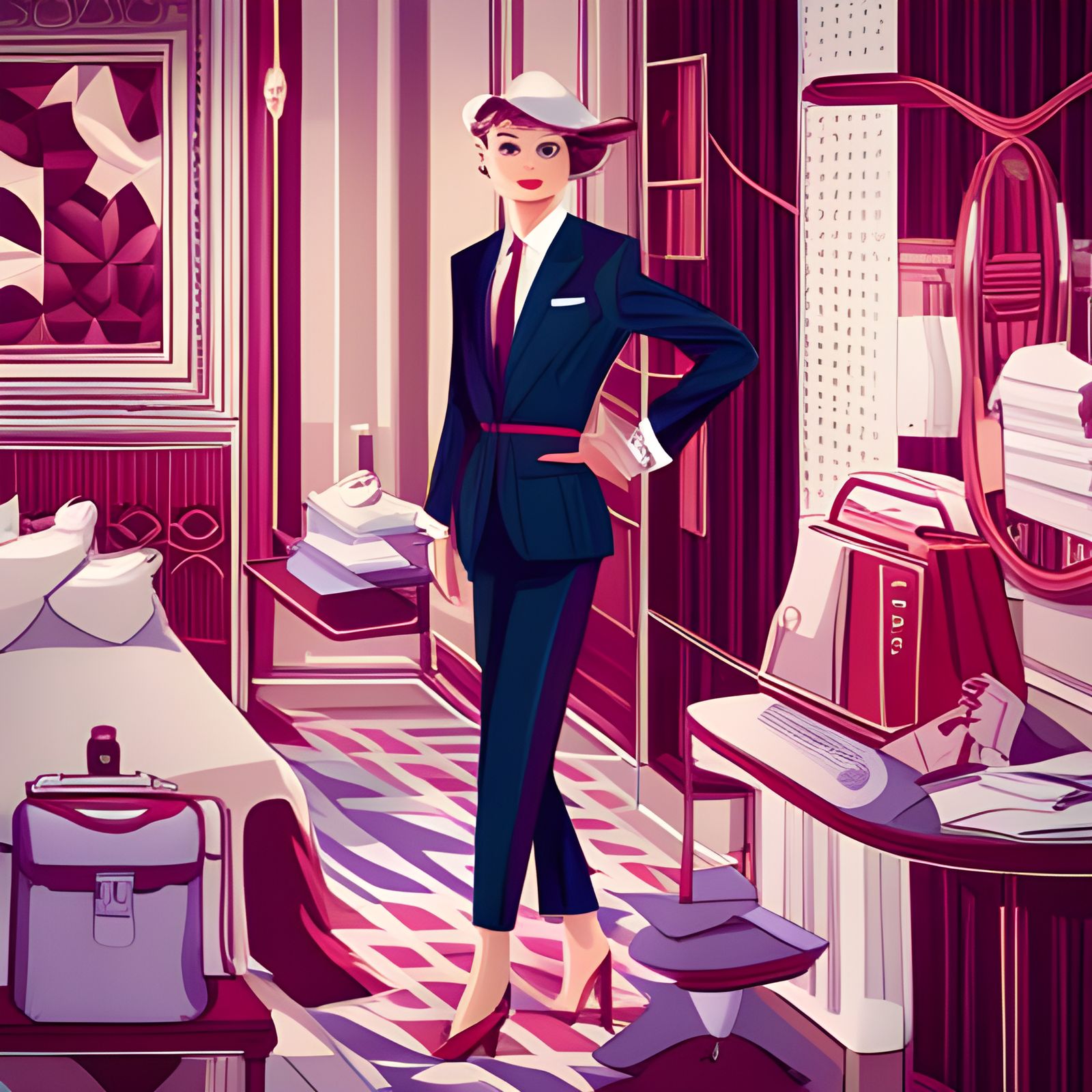 Luxury Symbols Seamless Pattern in Pop Art Style