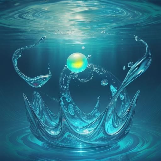 Liquid Surrealism: Water Elementals in a Dreamy Liquid World