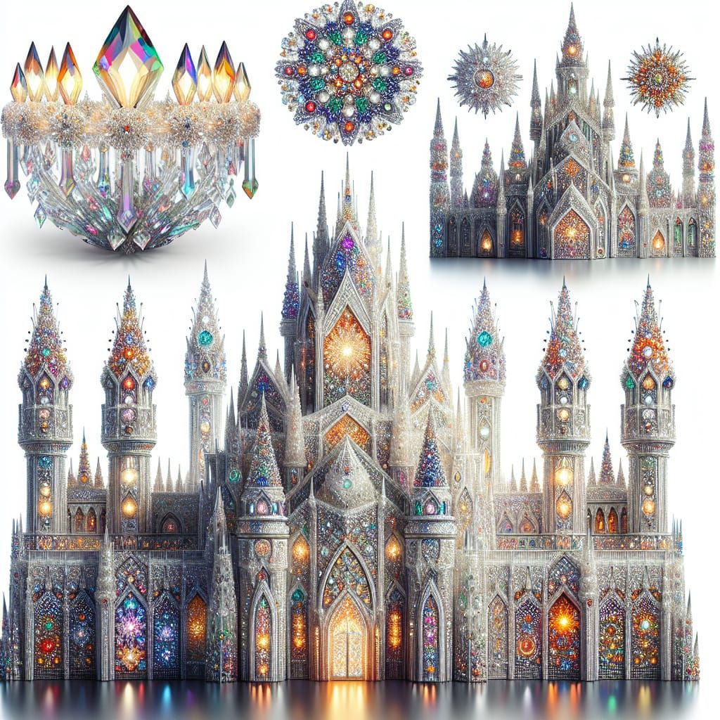 Dalle 3! Things Made of Crystals." Create your own crystalli...