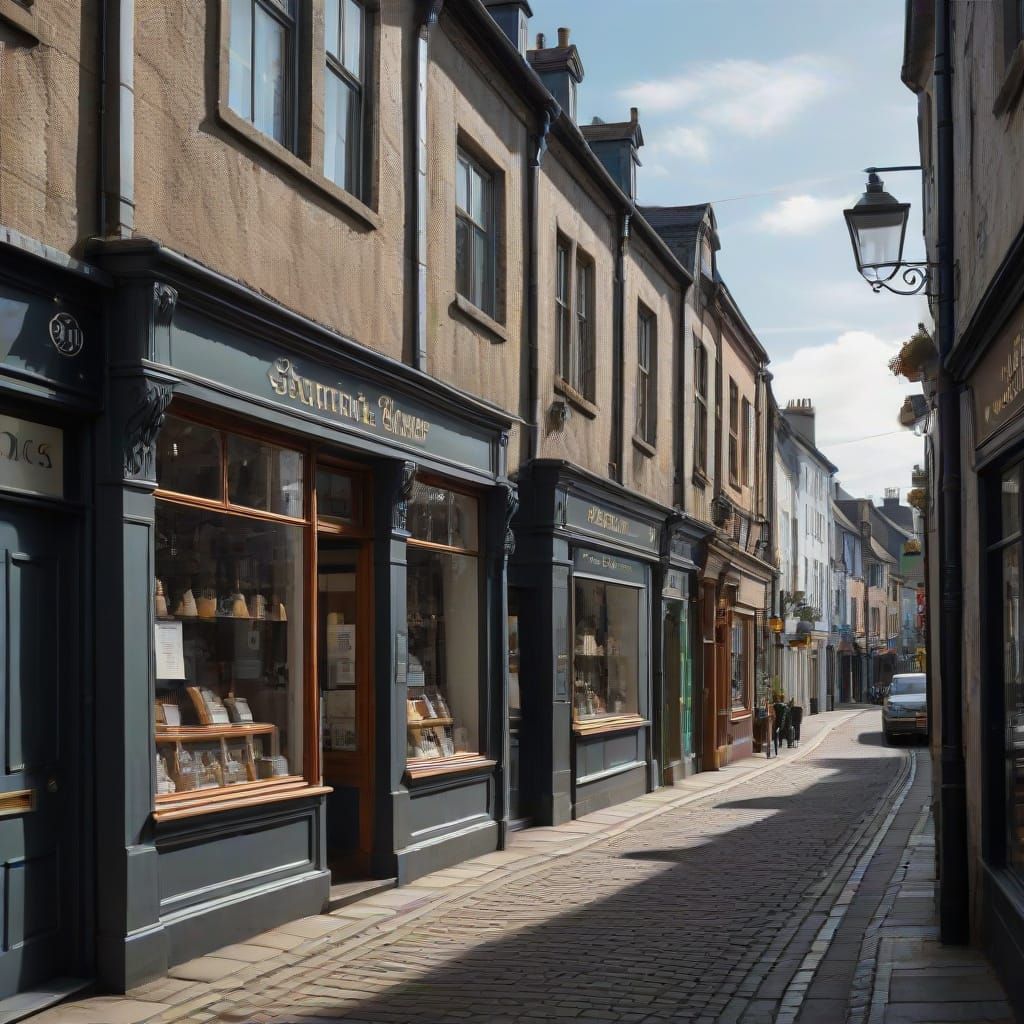 Pen and Ink Drawing of Ennis, Ireland's Ancient Town