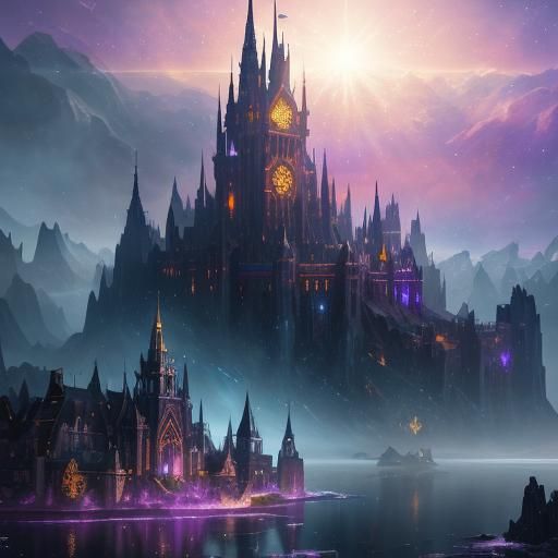 Luminescent Glitter Glass Masterpiece in Detailed Matte Pain...