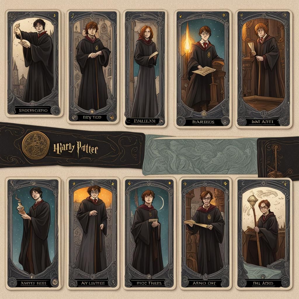 Harry Potter Themed Tarot Cards