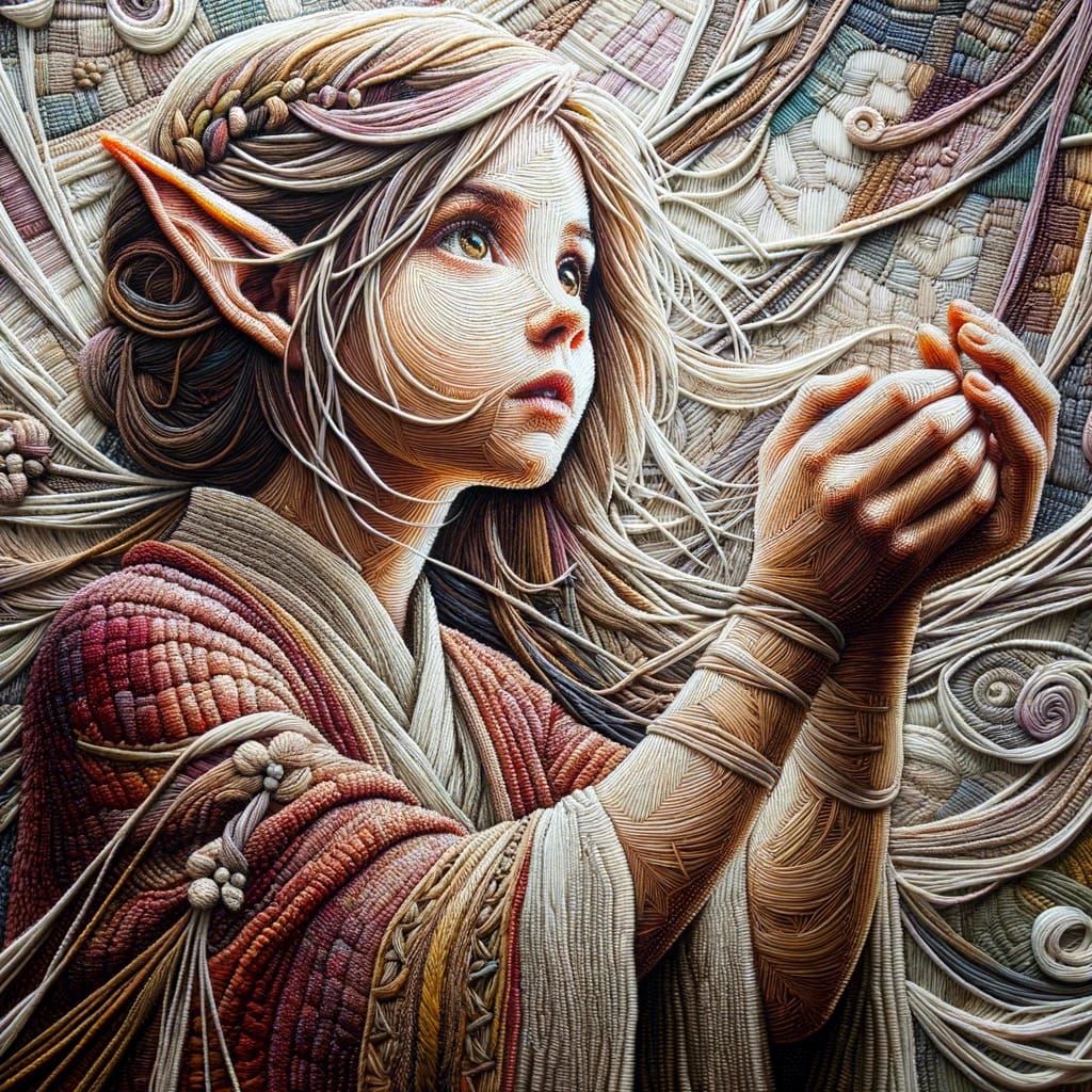 Simple Elf Image Generated by AI