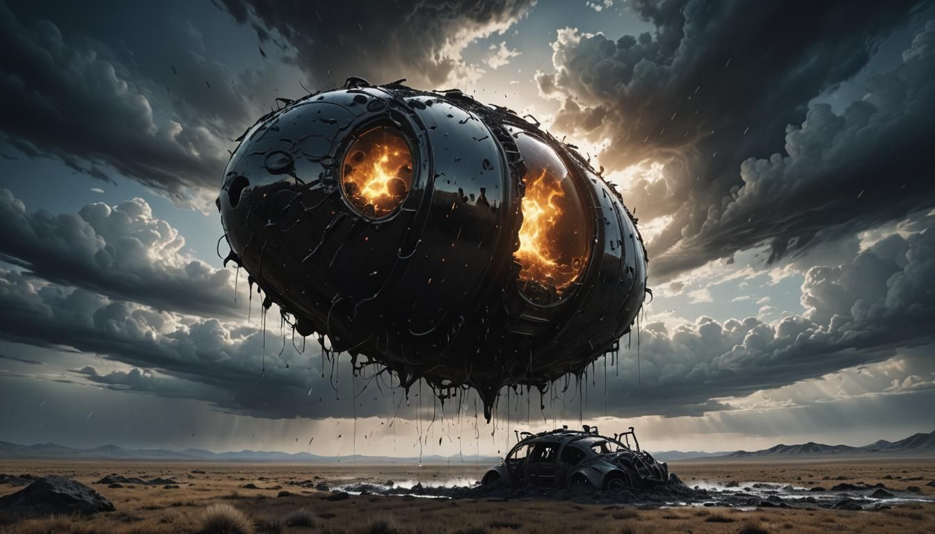 Black Steppe Cocoon: Nordic Gothic Dark Fantasy Art