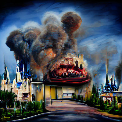 Apocalyptic Disney World: A Haunting Vision