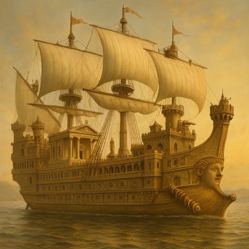 Syracusia Cruise Ship Designed by Archimedes