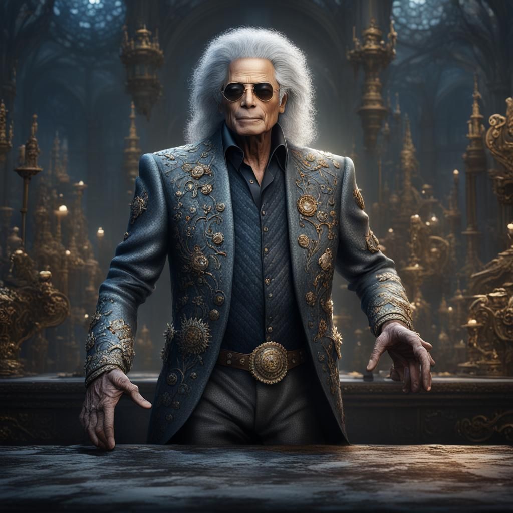 Michael Jackson as an Old Man: Detailed Matte Painting