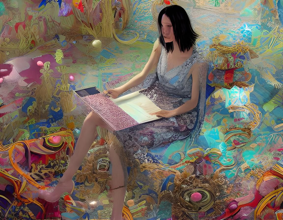 Fantasy World Open House in Hyperdetailed Collage