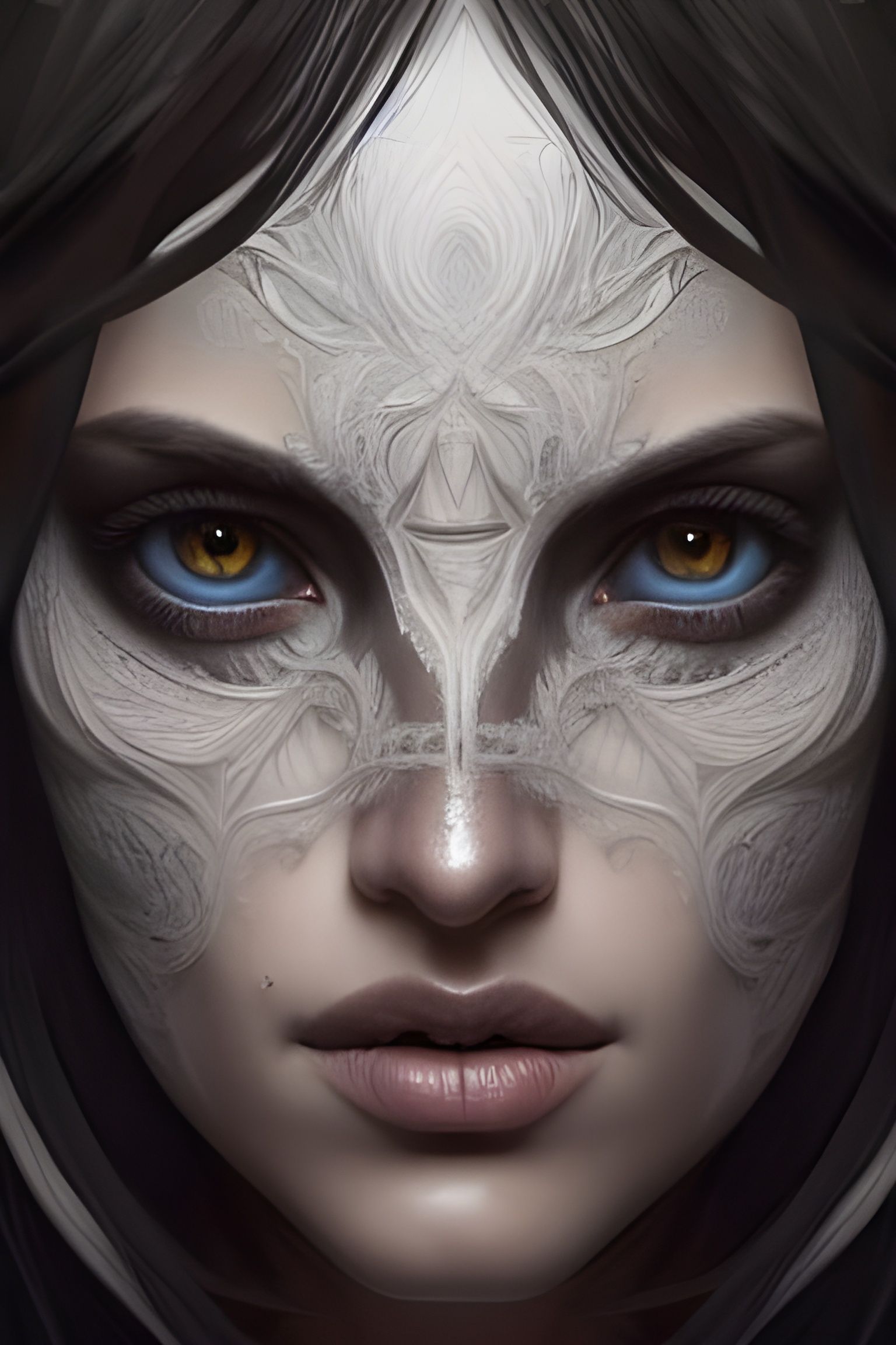 Hyperdetailed Portrait of a Beautiful Woman in Digital Art