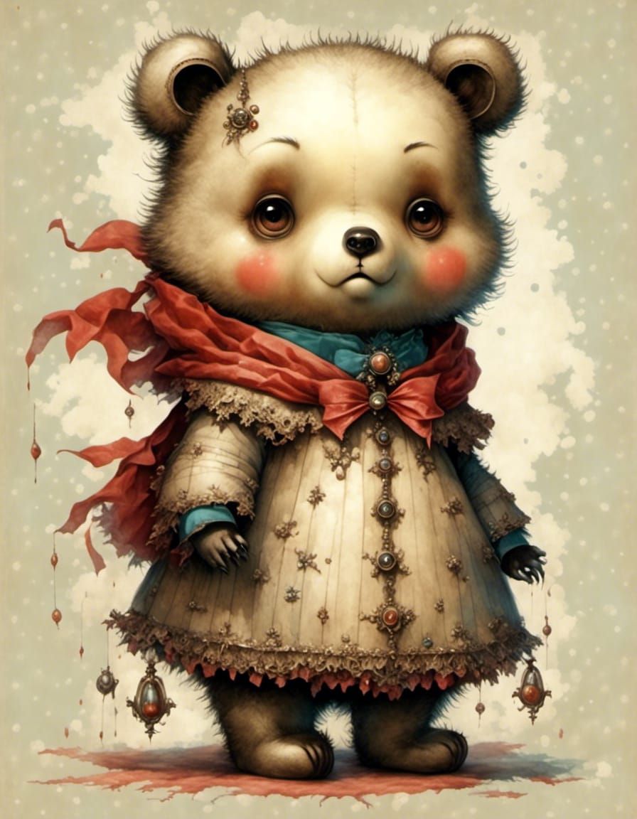 Super Cute Girl Bear Transformation