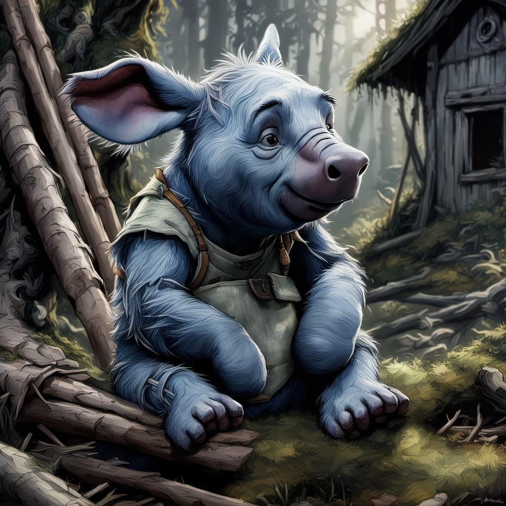 Adorable Animal Babies ( Baby Eeyore from Winnie the Pooh )