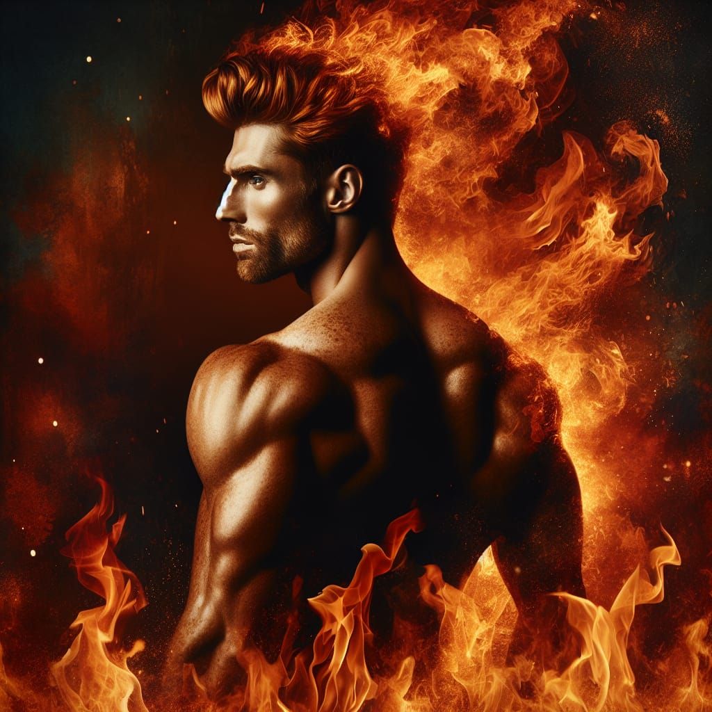 Blazing Inferno: Portrait of a Fiery Redhead