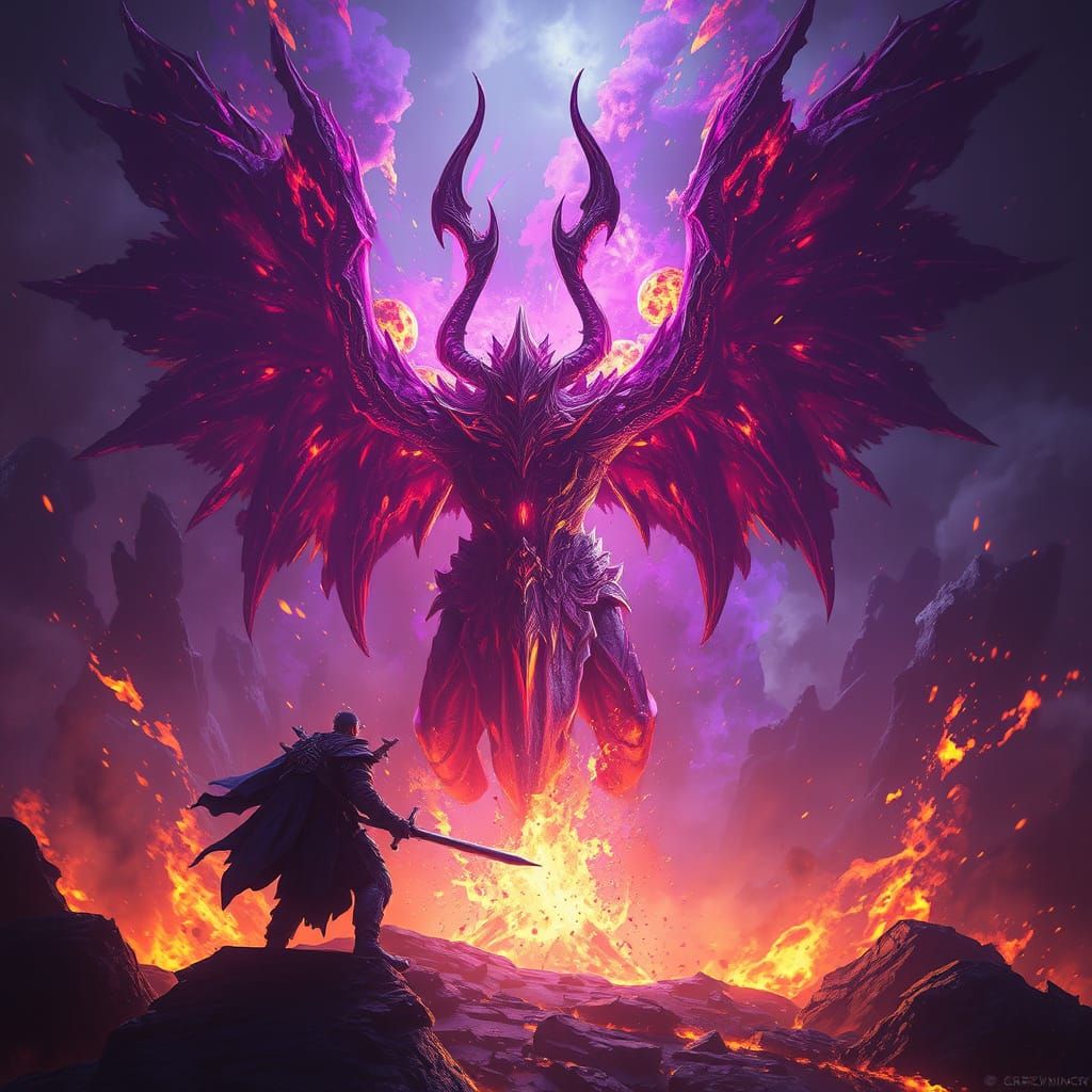 Dark Fantasy Vengeance Scene in Greg Rutkowski Style