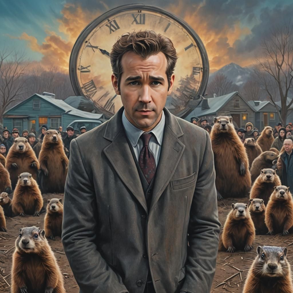 Ryan Reynolds in Groundhog Day 2