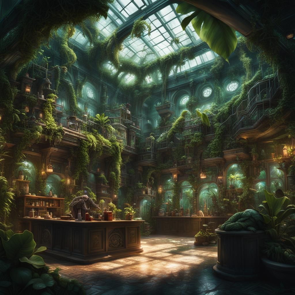 Tropical Vines Invade Abandoned Science Lab