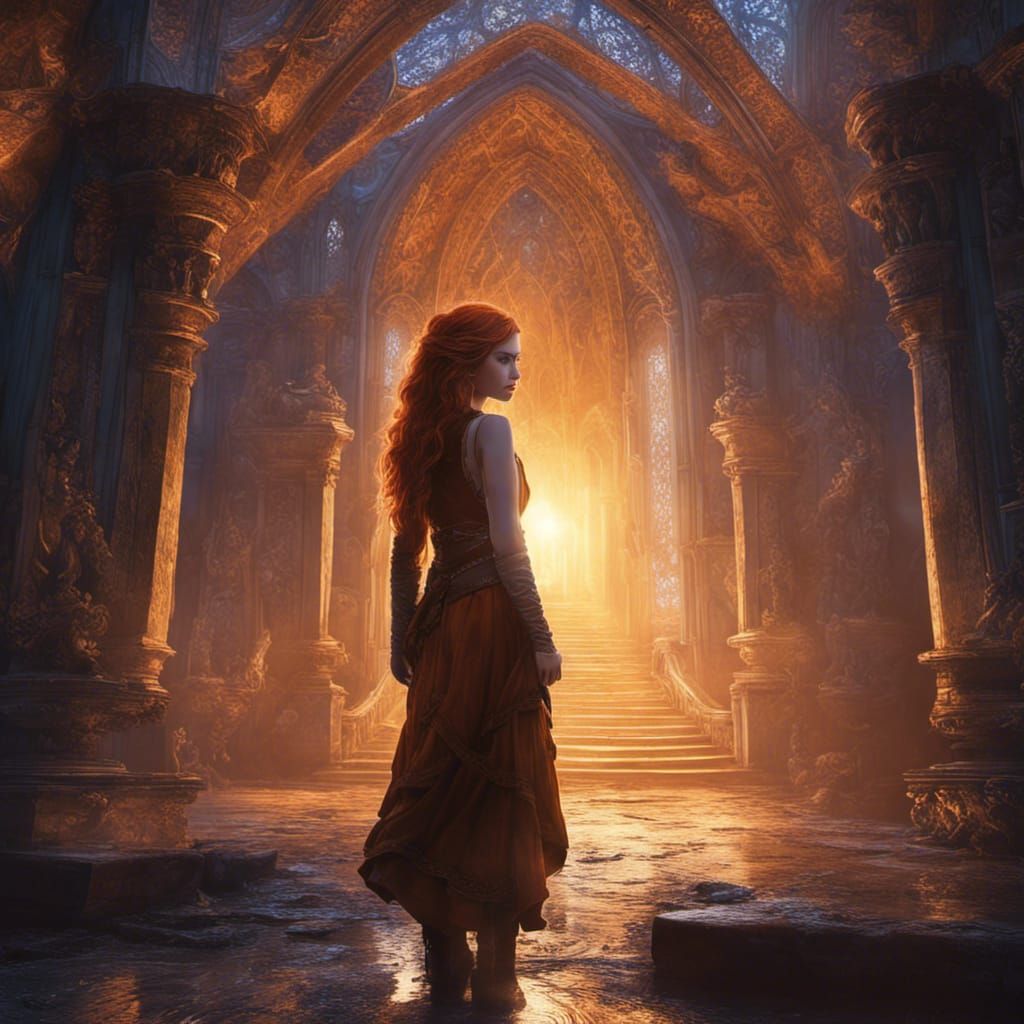 Hyperrealistic Portrait of Shallan Davar in 8k