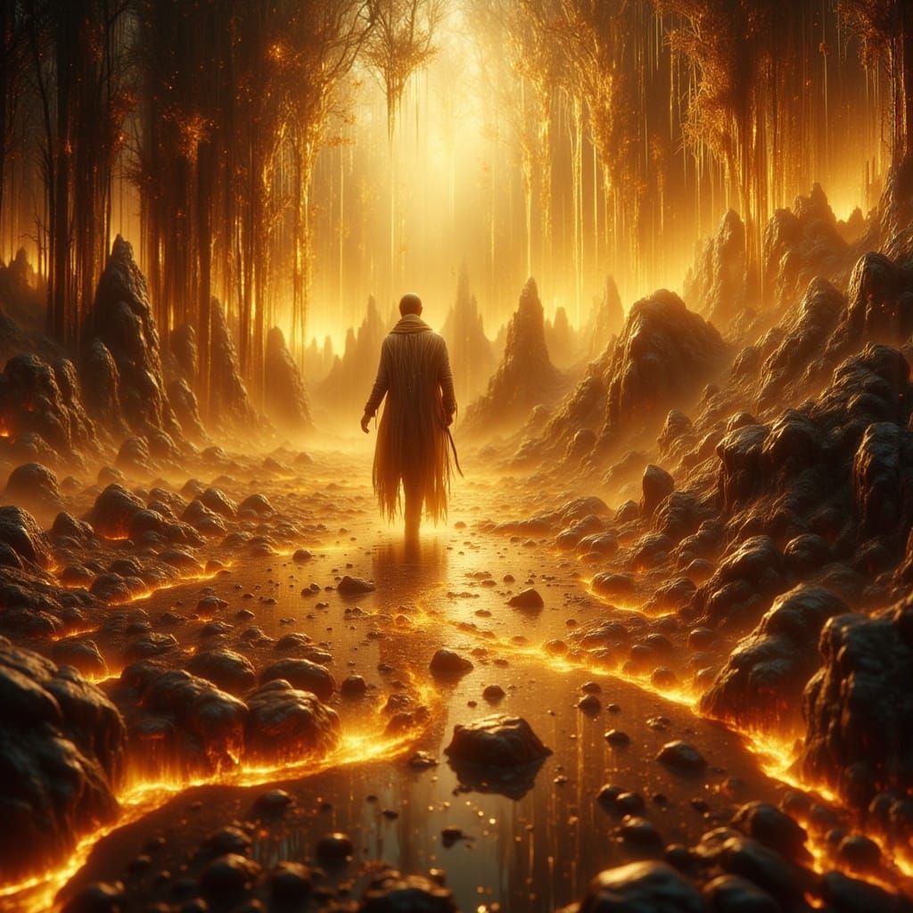 Magical Honey City at Sunset