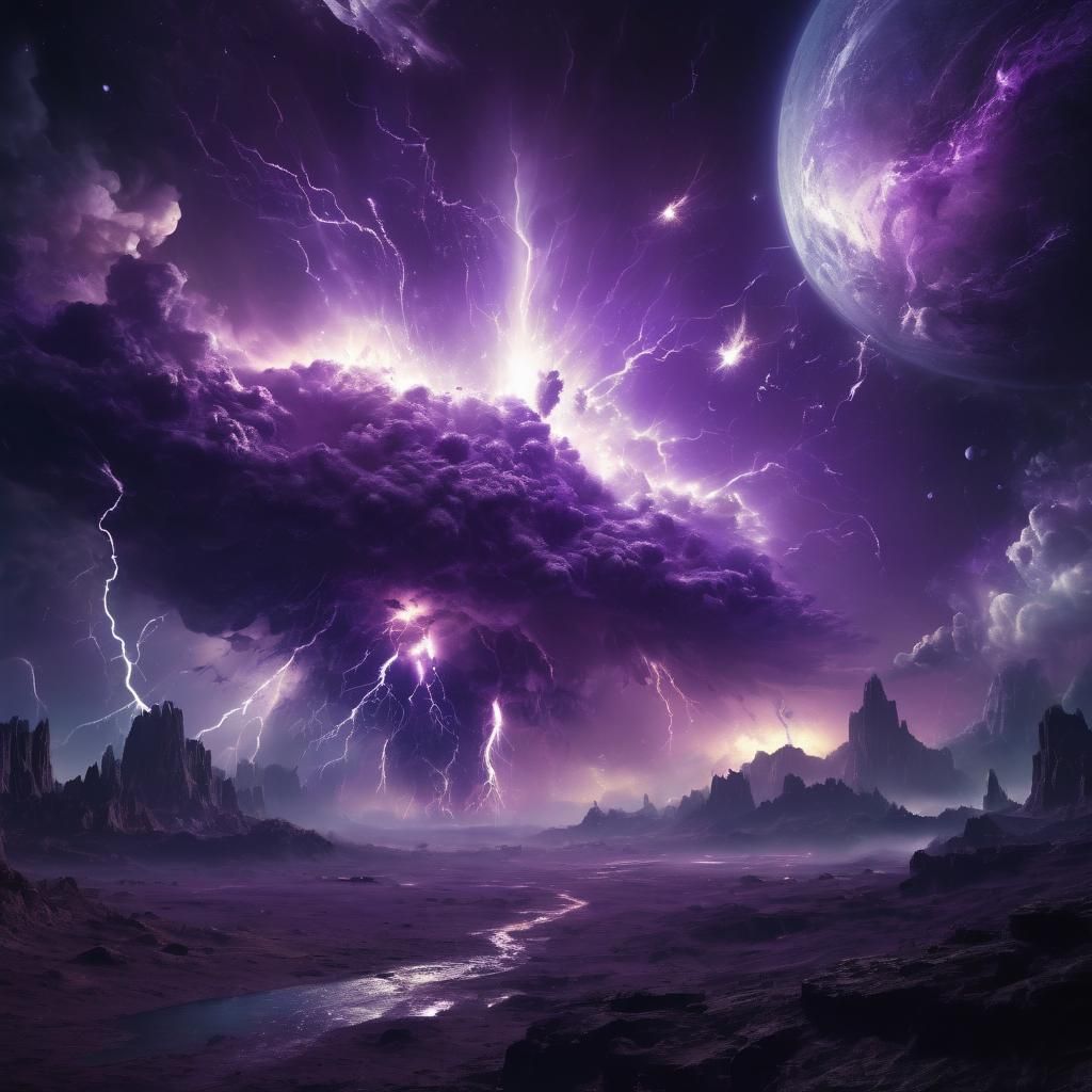 Galactic Astro-Storm: A Digital Matte Painting