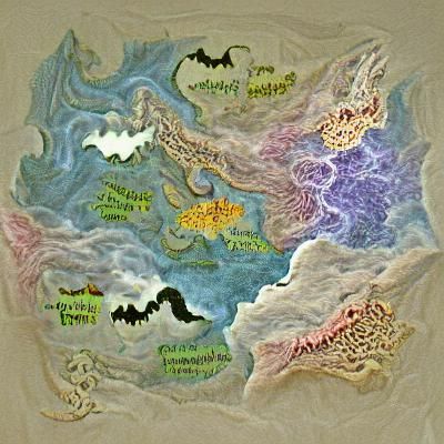 Detailed Fantasy World Map for RPG Adventures