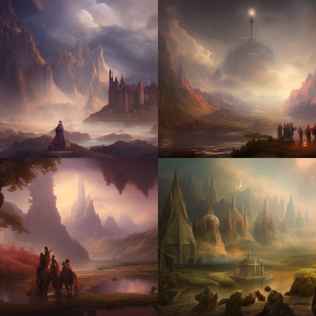 Fantastical Matte Painting in Deep Color