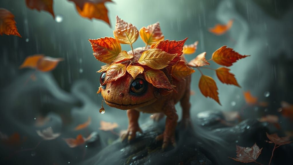 Autumn Creature of Mist and Rain