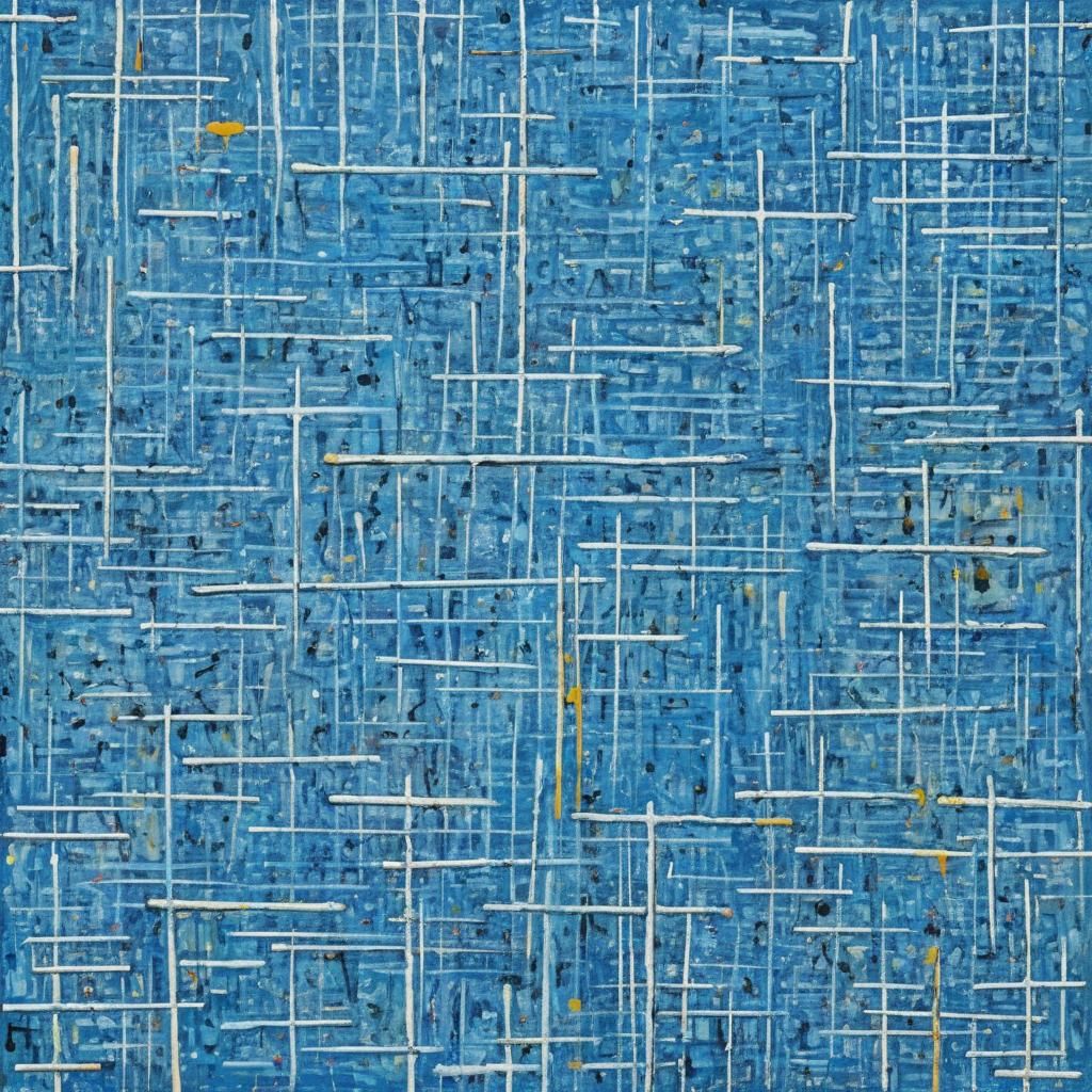 Abstract Impasto Painting with Dynamic Color