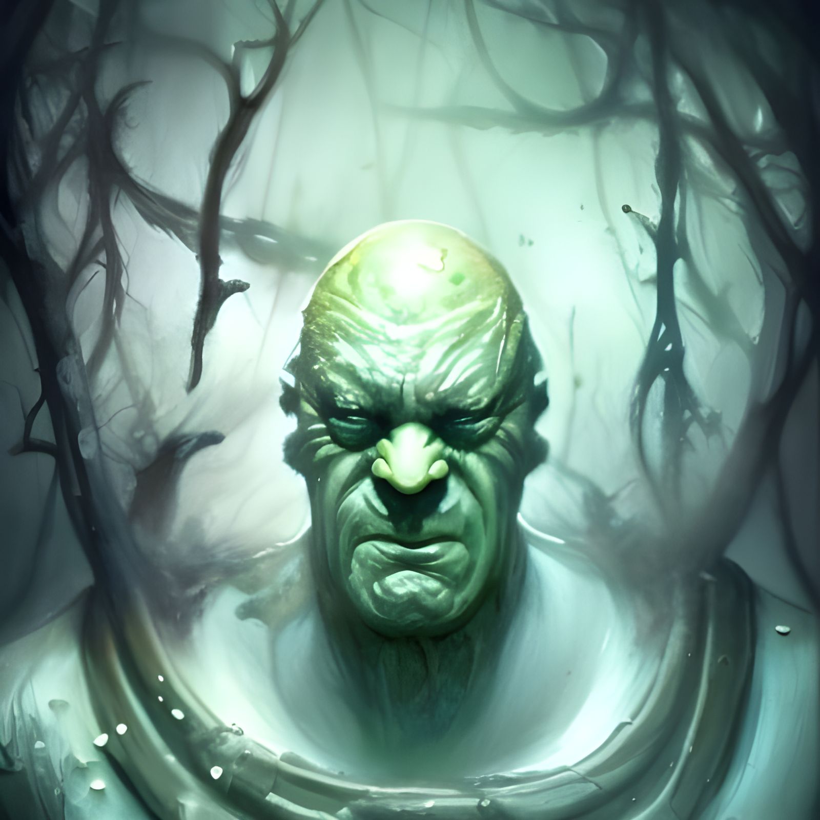 Grandfather Nurgle Portrait in Hyperdetailed Style