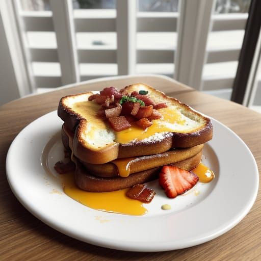 stuffed french toast with bacon