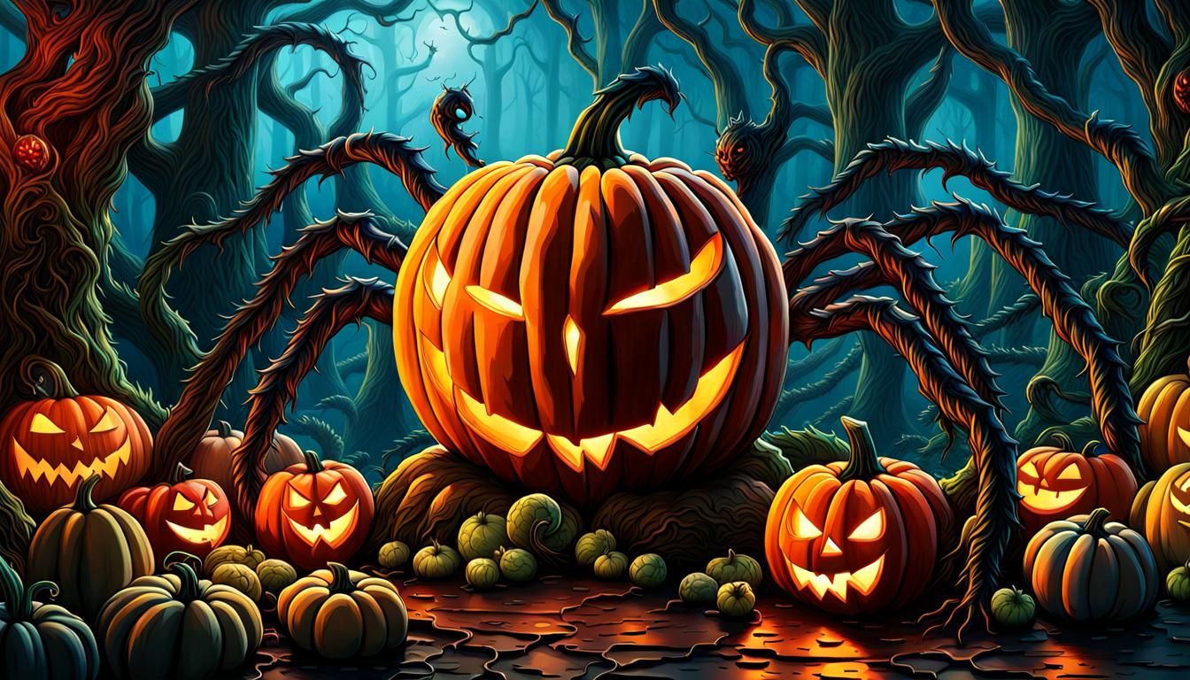 Surreal Demon Knight of Halloween Horror