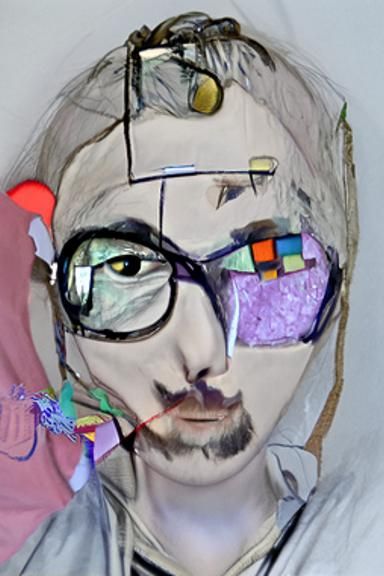 Abstract Self-Portrait in Kandinsky Style