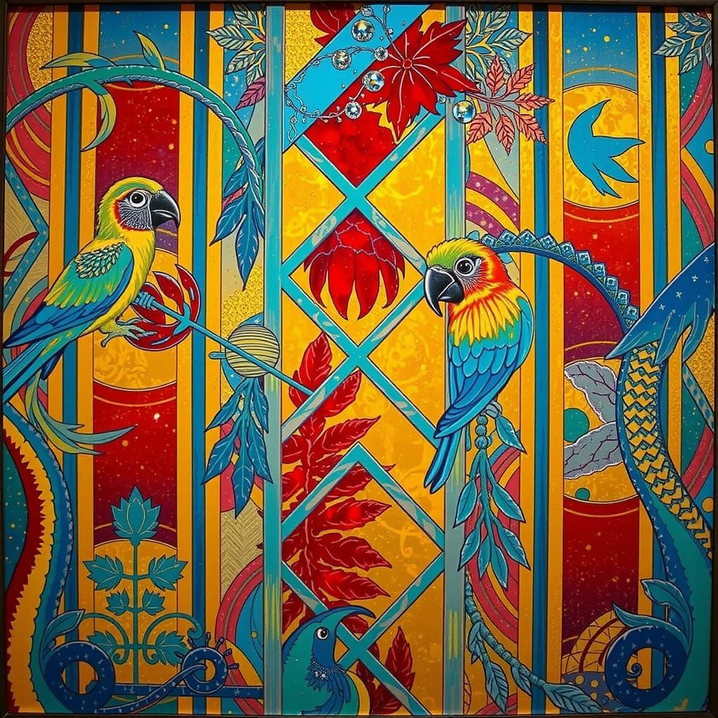 Iridescent Sculpture in Hyperrealistic Style