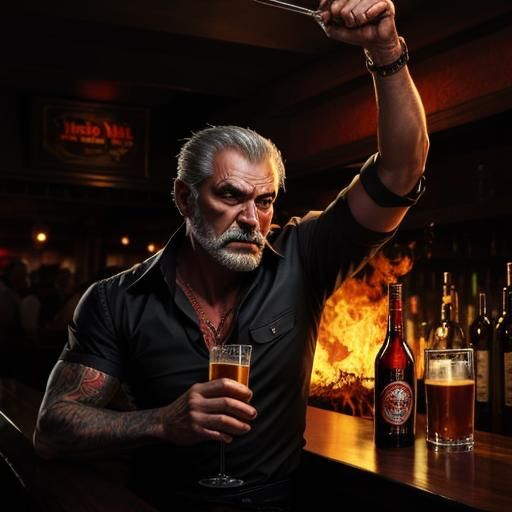 The Devil's Sorrow: A Fiery Bar Scene