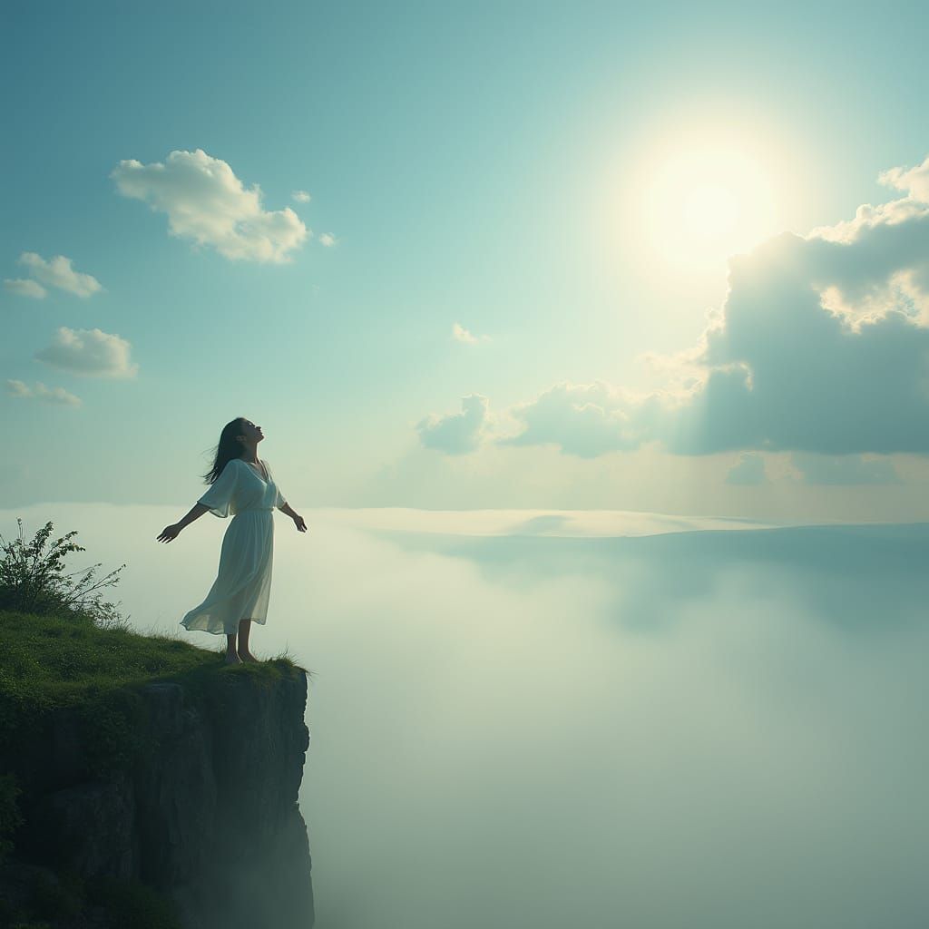 Woman Seeking Refuge in the Heavens