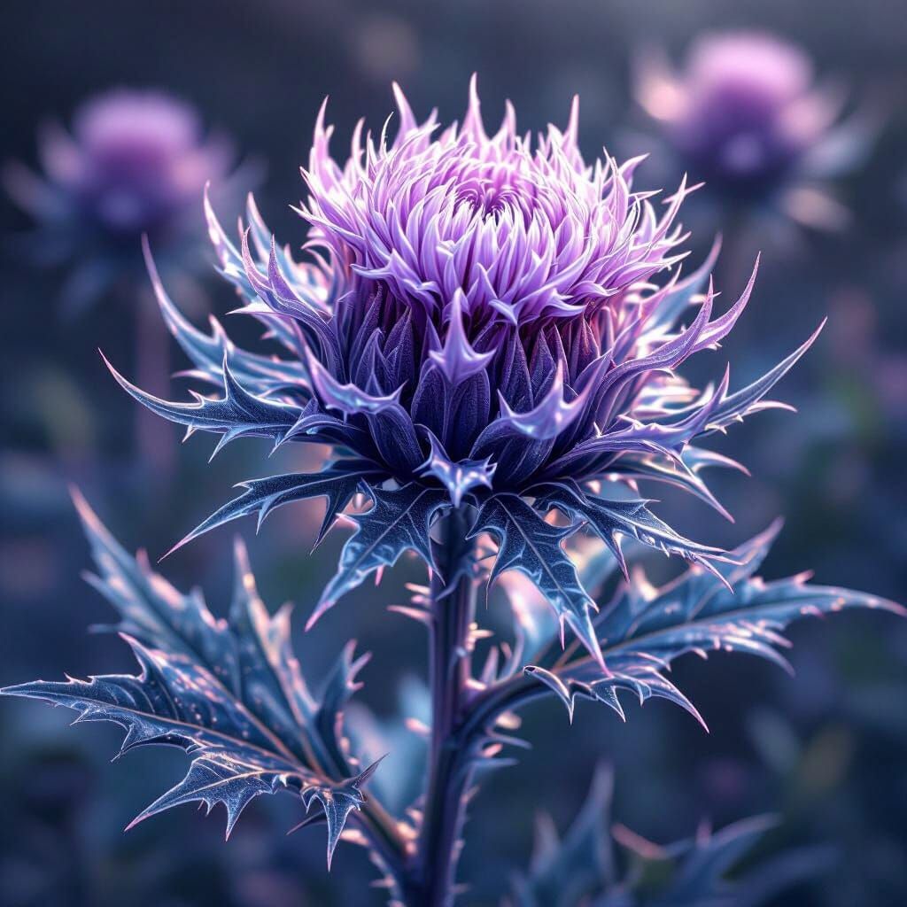 Iceglass Thistle in Dark Fantasy Concept Art