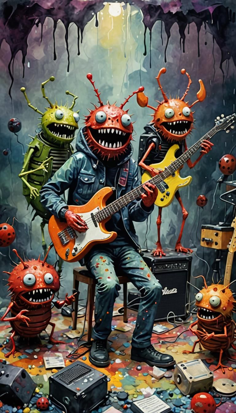 Bed Bug Rock Band in Brothers Quay Style