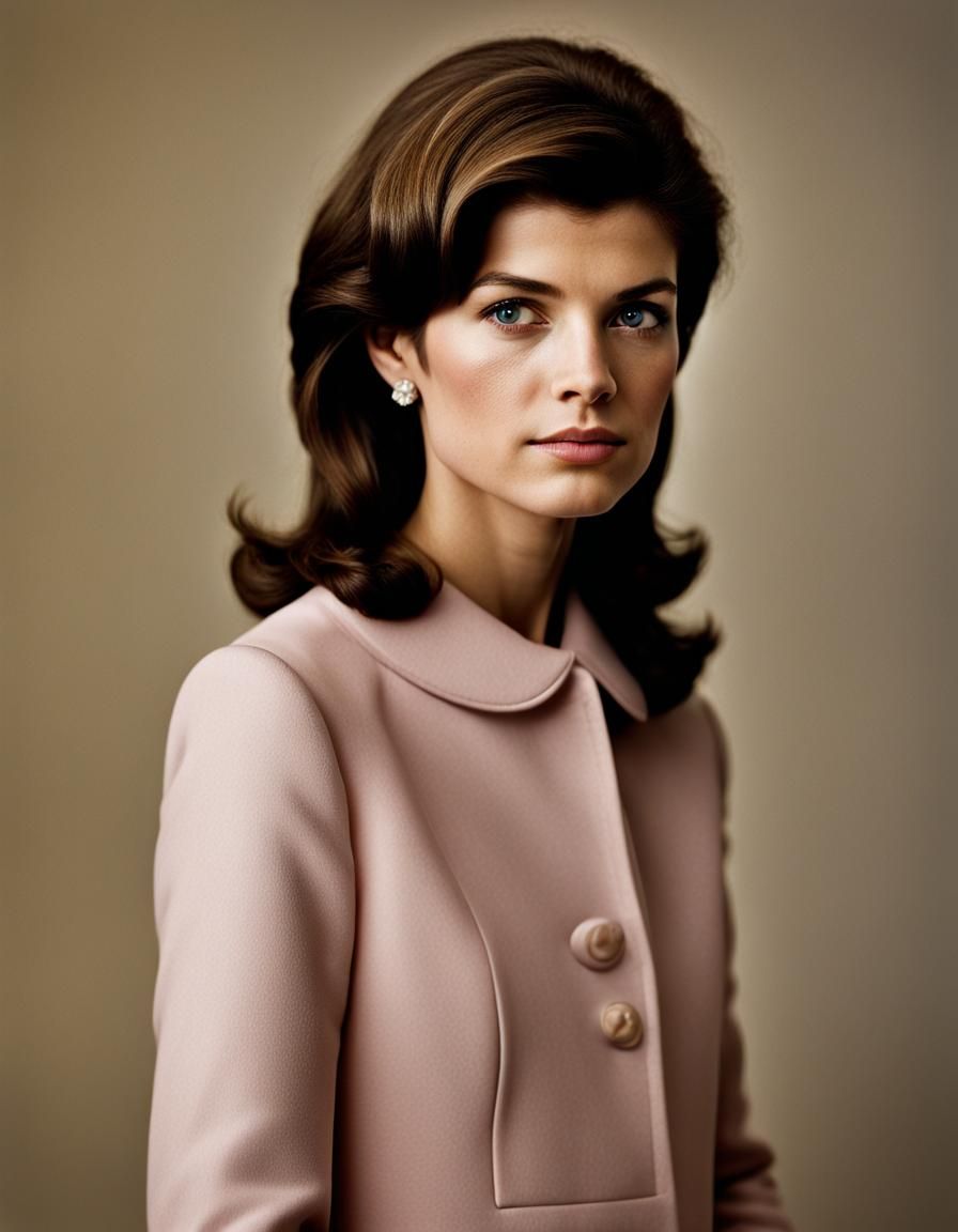 Elegant Portrait of a Young Woman with Soft Bokeh