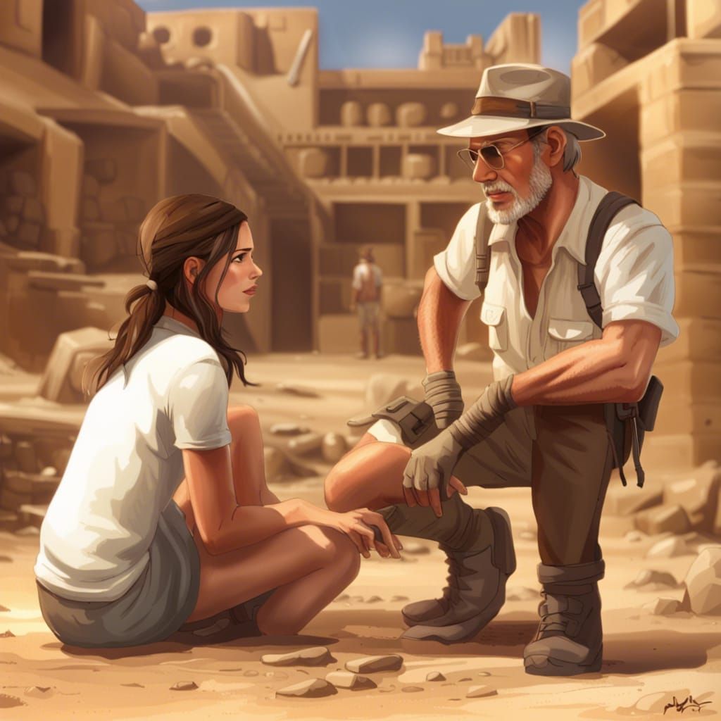 Lara Croft and Indiana Jones Archeological Dig
