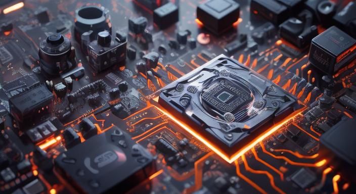 W65C02S MPU and NVIDIA RTX Graphics Card Photo