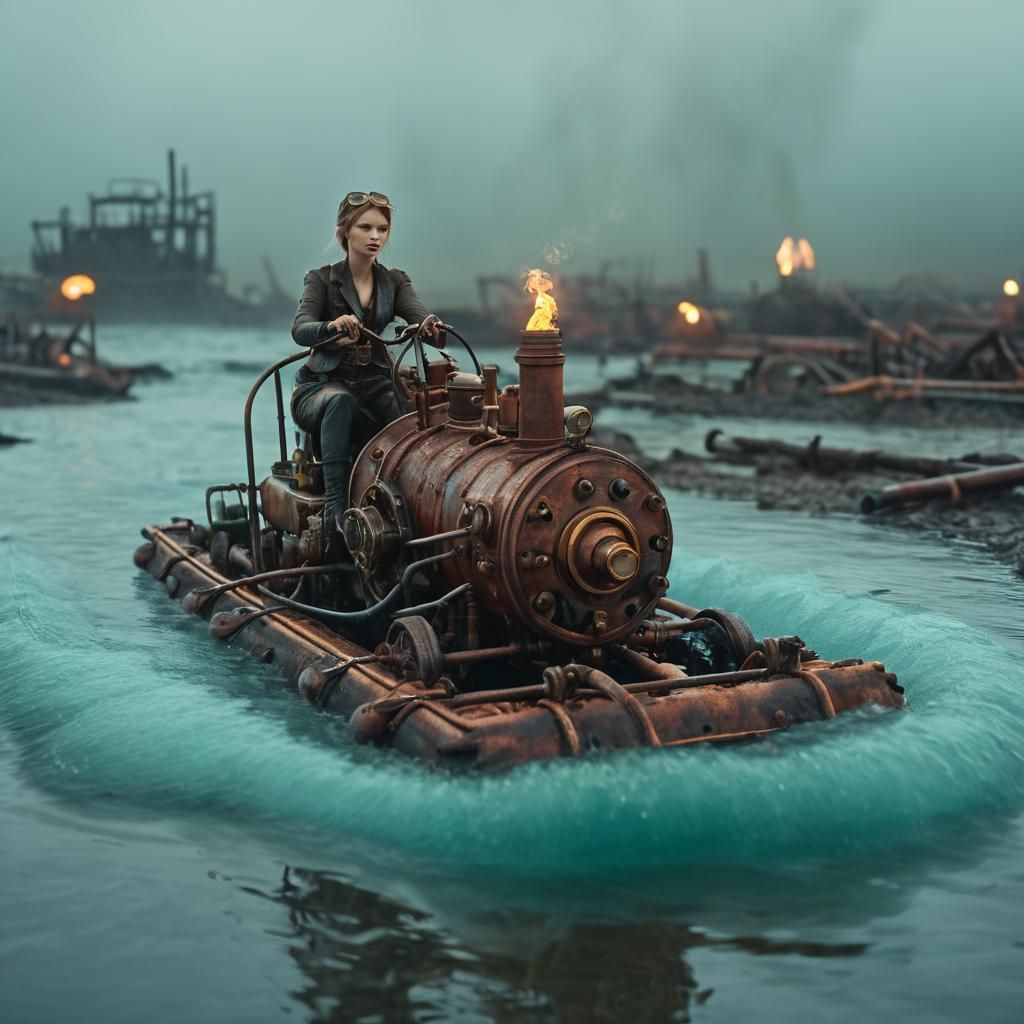 Steampunk Raft Adventure in HDR