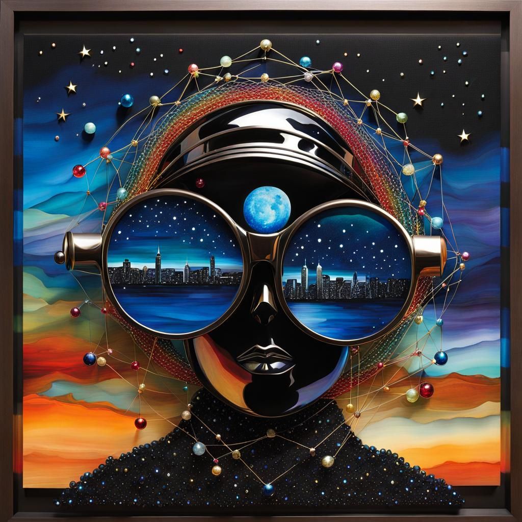 Astronomer's Laboratory in Sparkling Postmodern Style