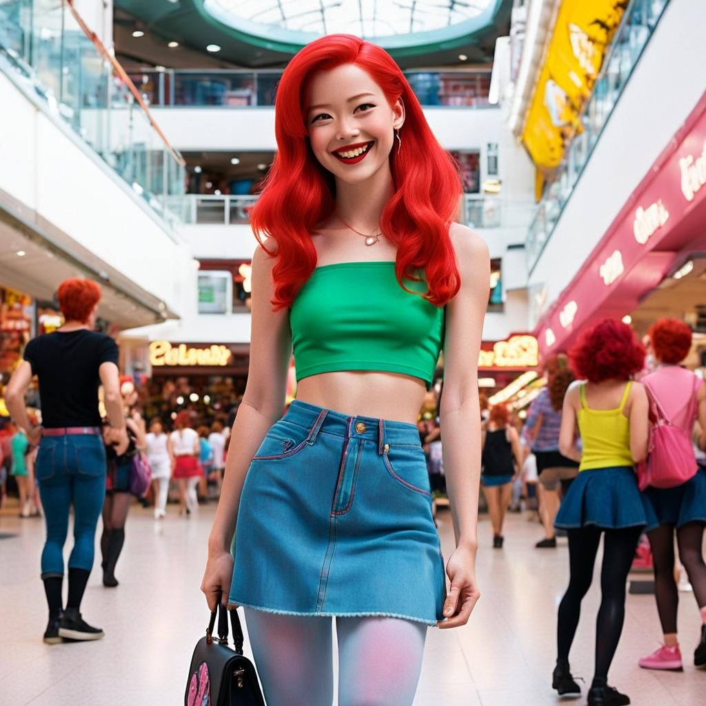 1980s Animated Ariel at the Mall