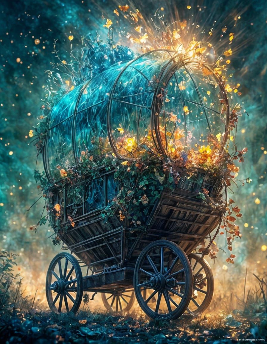 Fairytale Wagon in Dreamy Tones