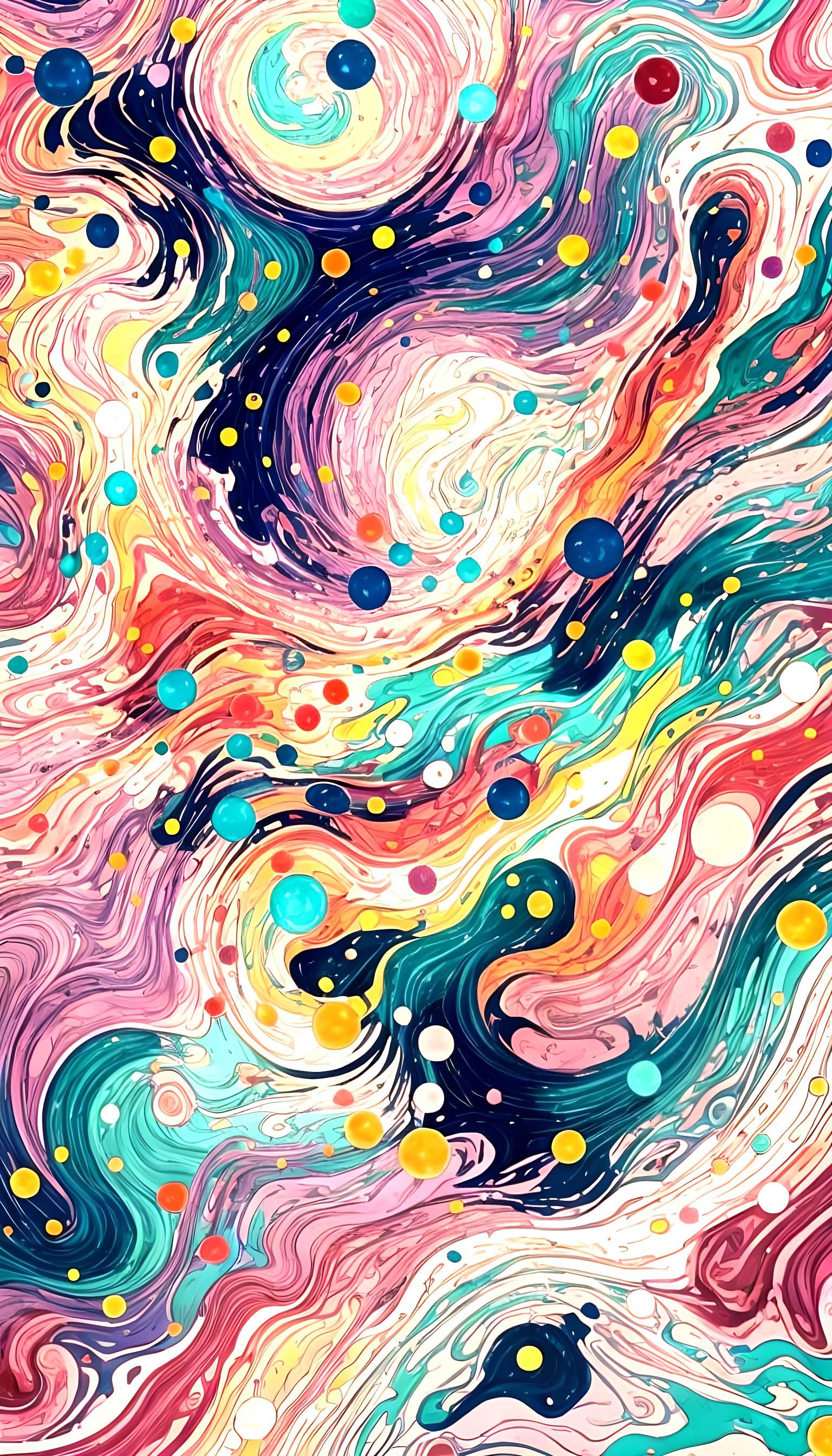 Dynamic Abstract Image with Vibrant Colors and Gradients