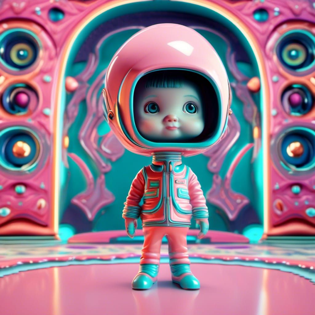 Retro Bubblegum Space Alien