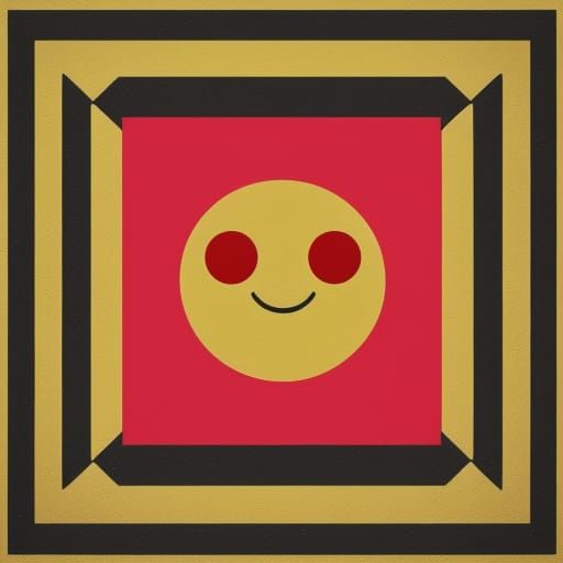 Forgotten Emoji in Geometric Pop Art Style